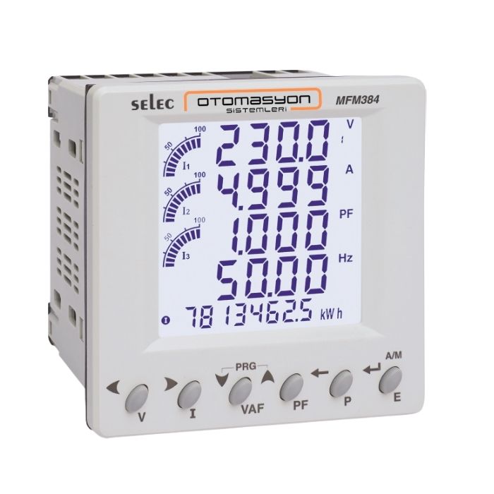 Selec Çok İşlevli Ölçüm Cihazı MFM384-C-CE-CL05 Selec Çok İşlevli Ölçüm Cihazı MFM384-C-CE-CL05