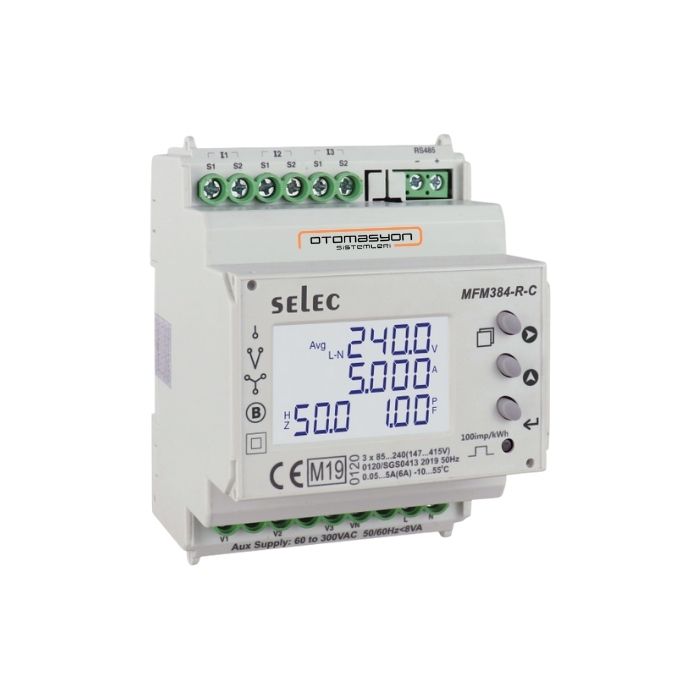 Selec MFM384-RC-MID Din Ray Cok Fonksiyonlu Ölcer Selec MFM384-RC-MID Din Ray Cok Fonksiyonlu Ölcer