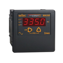 Selec MA335 LED Ampermetre, 3Ø, 96x96mm