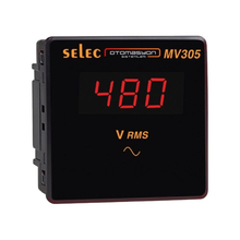 Selec MV305 LED Voltmetre, 1Ø, 96x96mm